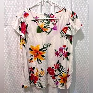 Womens Old Navy Floral Top Size M